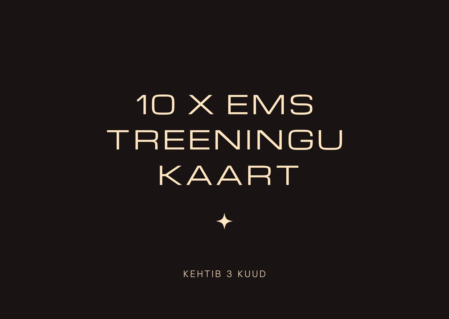 kinkekaart - 3 10x ems treeningu kinkekaart - Image 1