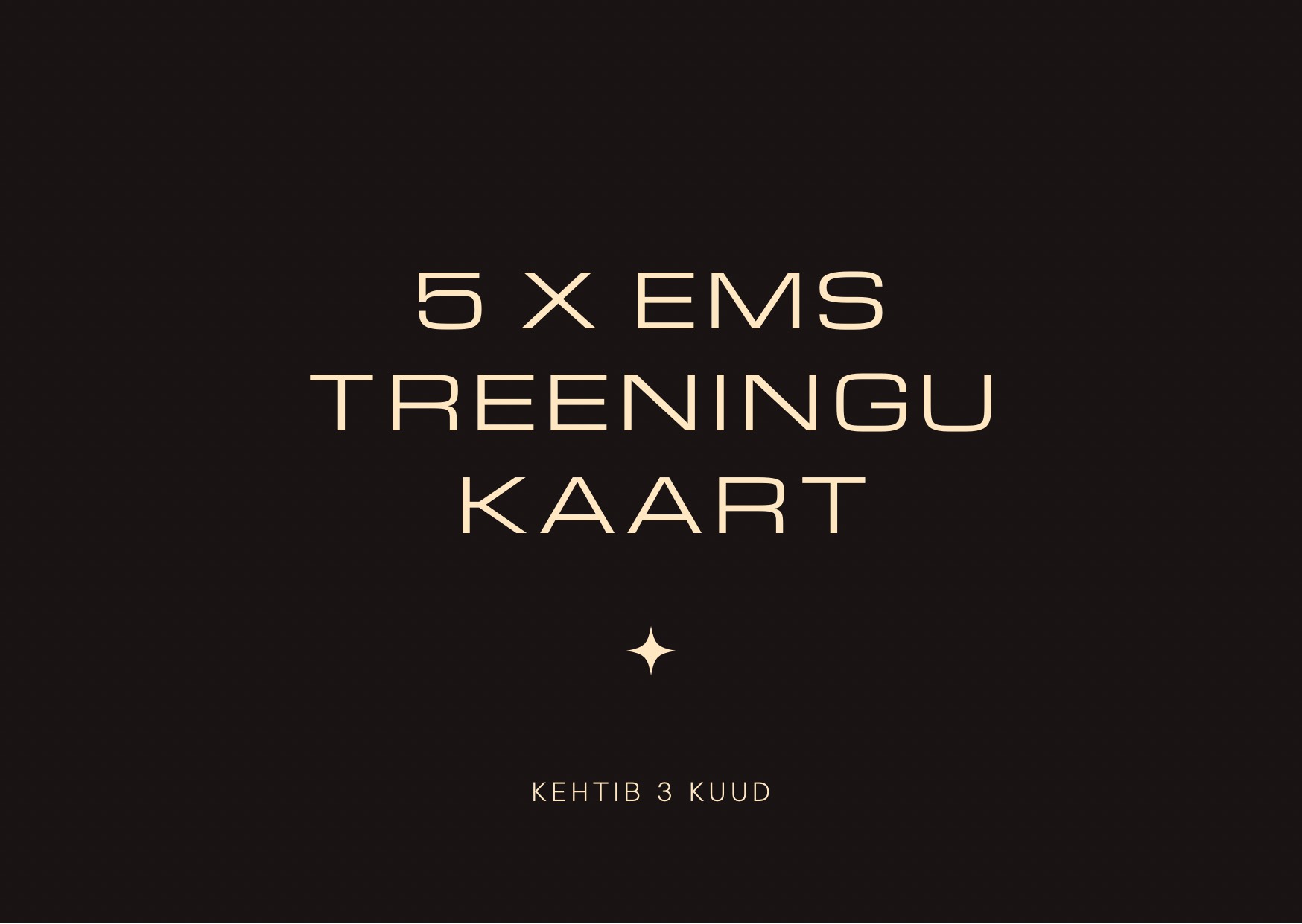 kinkekaart - 4 5x ems treeningu kinkekaart - Image 1