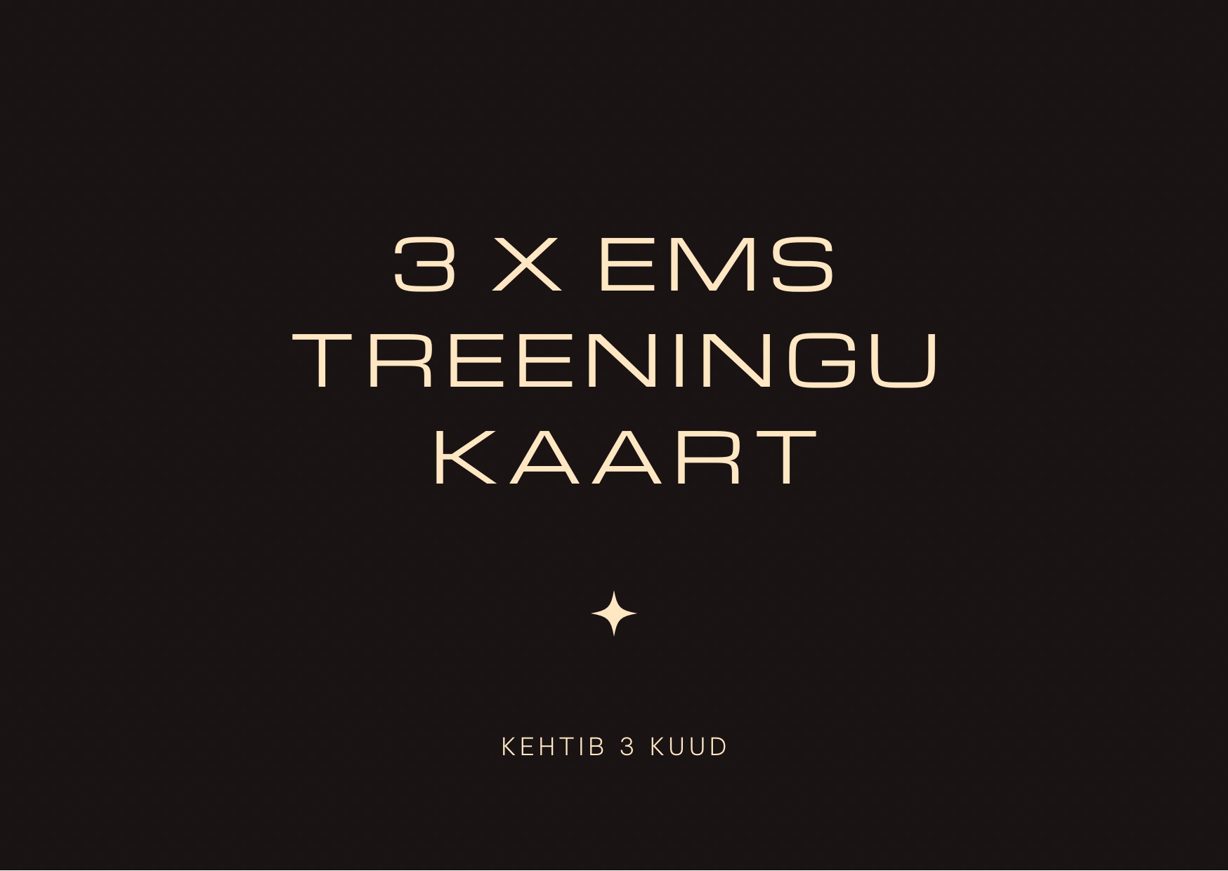 kinkekaart - 5 3x ems treeningu kinkekaart - Image 1