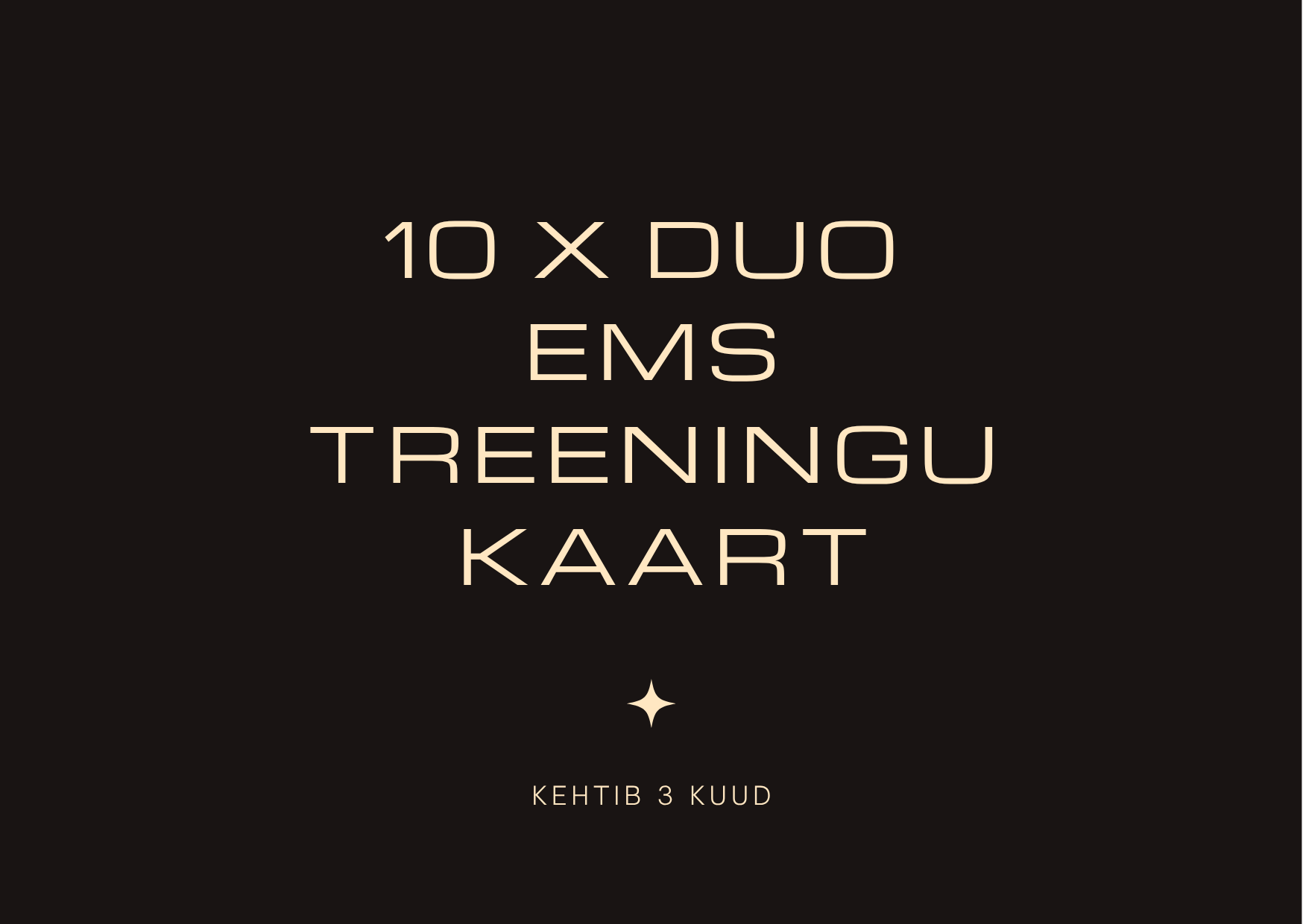 10 x DUO kaart 10 x DUO ems treeningu kaart - Image 1
